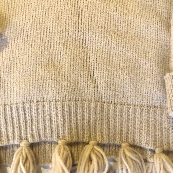 Kate Spade NWT Broome Street Alpaca Tassel Sweater Caramel L - Picture 4 of 8